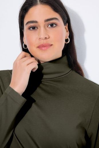 Plus size veliki brojevi Majica rol ovratnik za punije