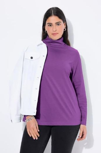 Plus size veliki brojevi Majica rol ovratnik za punije