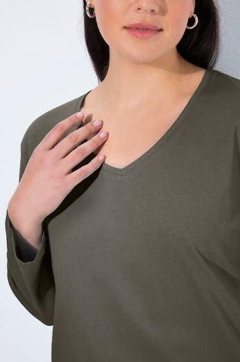 Plus size veliki brojevi Majica Basic dugi rukavi za punije