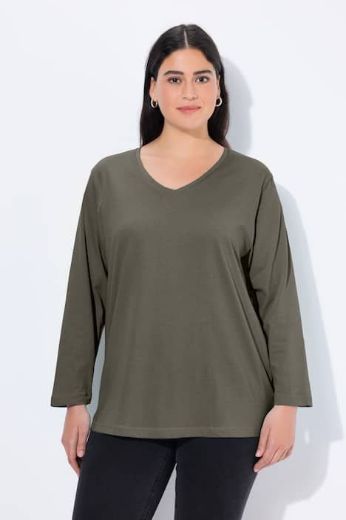 Plus size veliki brojevi Majica Basic dugi rukavi za punije