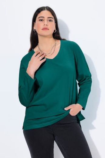 Plus size veliki brojevi Majica Basic dugi rukavi za punije