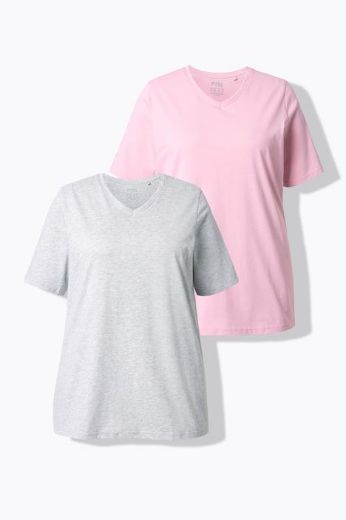 Plus size veliki brojevi Majica 2 komada kratkih rukava za punije