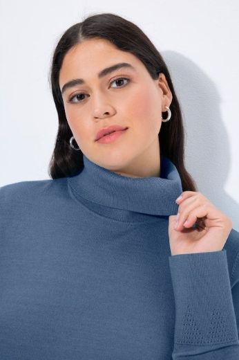 Plus size veliki brojevi Pulover s rol ovratnikom za punije