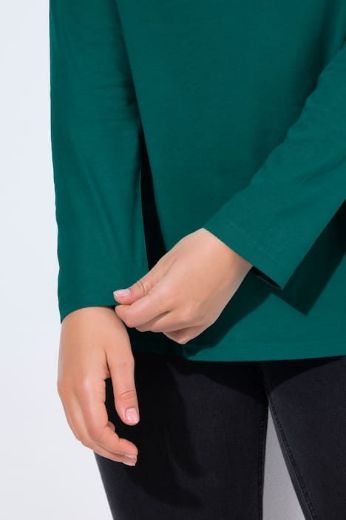 Plus size veliki brojevi Majica dugih rukava V ovratnika za punije