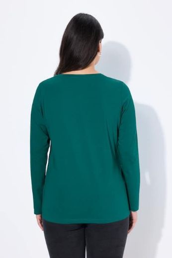 Plus size veliki brojevi Majica dugih rukava V ovratnika za punije