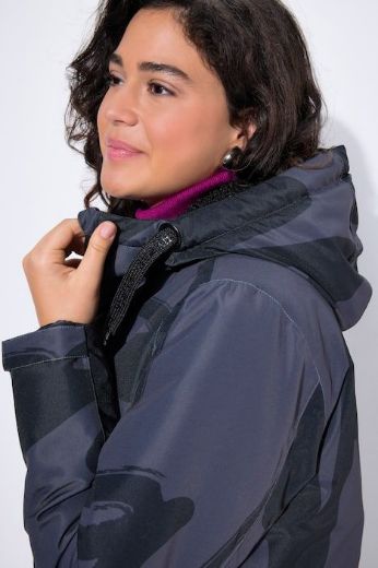 Plus size veliki brojevi Jakna funkcionalna s printom za punije