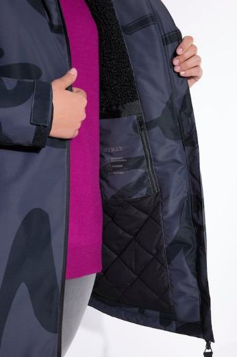 Plus size veliki brojevi Jakna funkcionalna s printom za punije