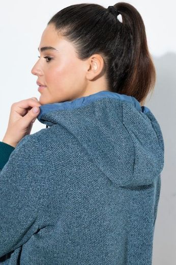 Plus size veliki brojevi Majica dugih rukava s patentnim zatvaračem i kapuljačom za punije
