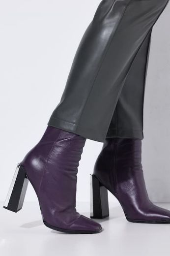 Plus size veliki brojevi Hlače imitacija kože na vezanje za punije