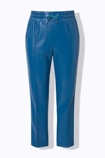 Plus size veliki brojevi Hlače imitacija kože na vezanje za punije