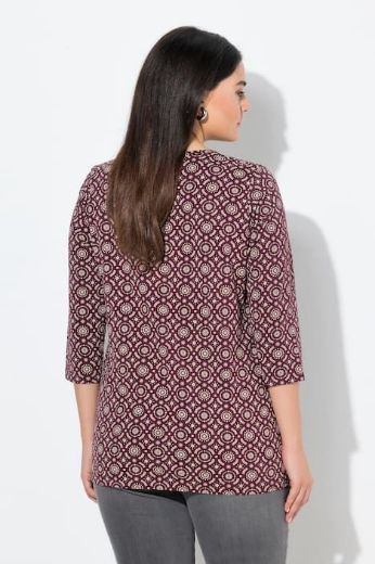 Plus size veliki brojevi Majica 3/4 rukava V ovratnik za punije