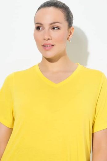 Plus size veliki brojevi Majica funkcionalna V ovratnik za punije