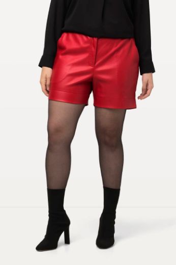 Plus size veliki brojevi Hlače kratke imitacija kože za punije