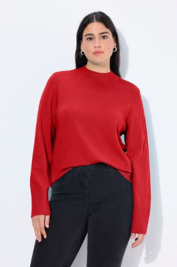 Plus size veliki brojevi Pulover povišenog ovratnika za punije