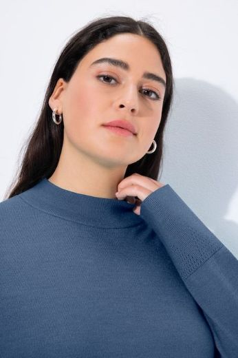 Plus size veliki brojevi Pulover povišenog ovratnika za punije