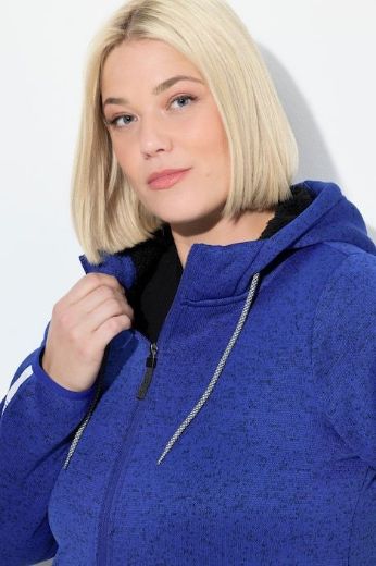 Plus size veliki brojevi Majica s patentnim zatvaračem i kapuljačom za punije