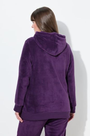 Plus size veliki brojevi Majica dugih rukava s patentnim zatvaračem i kapuljačom za punije