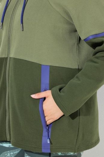 Plus size veliki brojevi Jakna sportska lagana s povišenim ovratnikom za punije