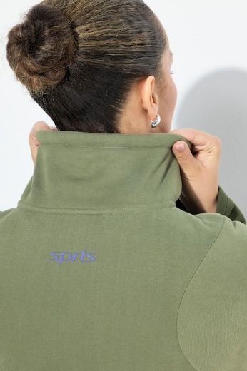 Plus size veliki brojevi Jakna sportska lagana s povišenim ovratnikom za punije