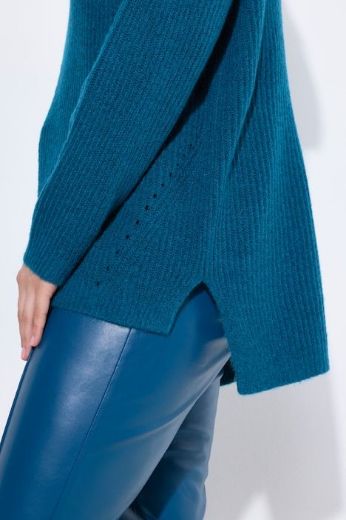 Plus size veliki brojevi Pulover povišenog ovratnika za punije