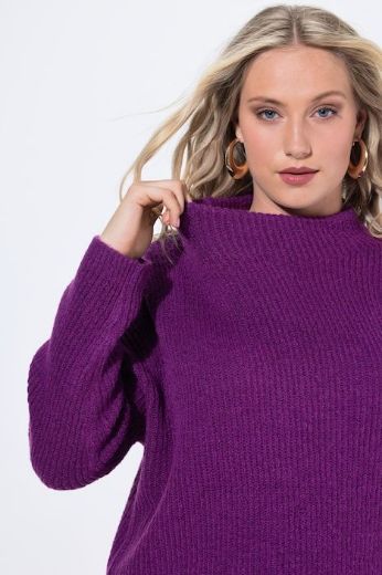 Plus size veliki brojevi Pulover povišenog ovratnika za punije