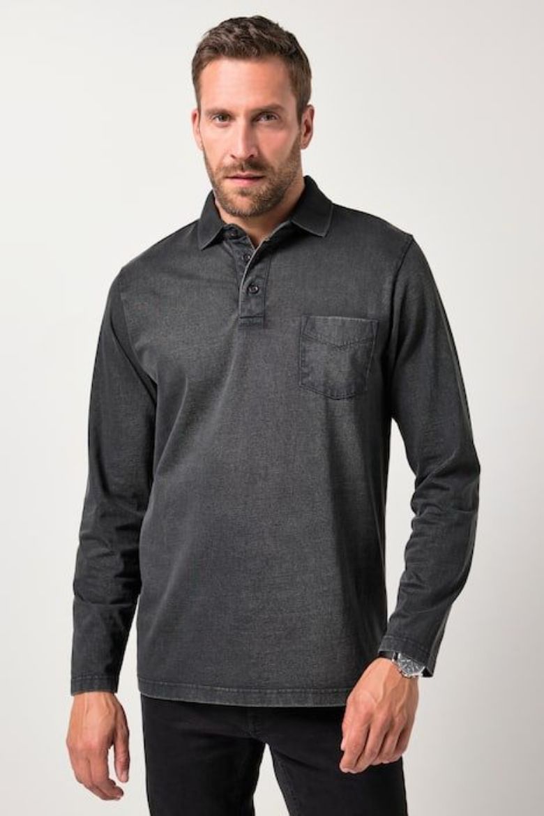 Plus size veliki brojevi Majica Polo dugih rukava za punije