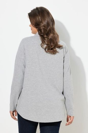 Plus size veliki brojevi Majica dugih rukava povišenog ovratnika za punije