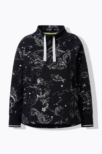 Plus size veliki brojevi Majica dugih rukava povišenog ovratnika za punije