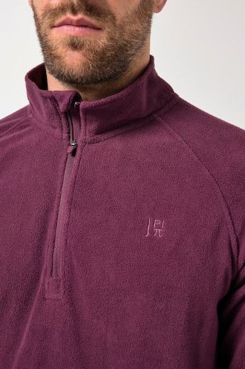 Plus size veliki brojevi Majica dugih rukava od flisa s polu patentnim zatvaračem za punije