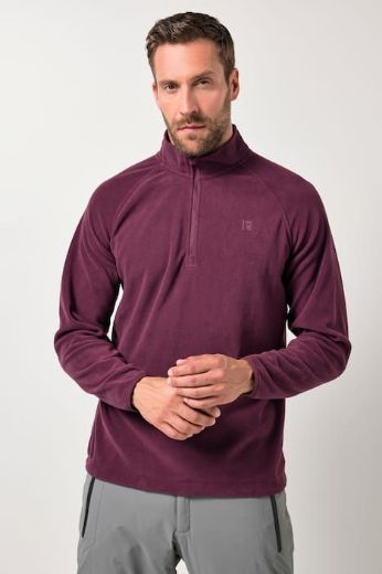 Plus size veliki brojevi Majica dugih rukava od flisa s polu patentnim zatvaračem za punije