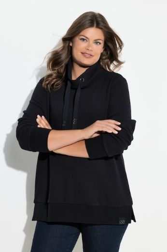 Plus size veliki brojevi Majica dugih rukava povišenog ovratnika za punije