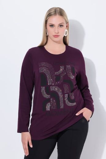 Plus size veliki brojevi Majica dugih rukava s ukrasnim detaljima za punije