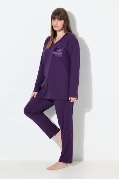 Veliki brojevi Pidžama V ovratnik moda za punije