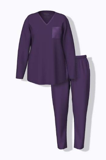 Plus size veliki brojevi Pidžama V ovratnik za punije