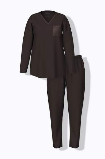 Plus size veliki brojevi Pidžama V ovratnik za punije