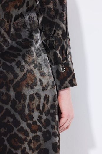 Plus size veliki brojevi Haljina midi dugih rukava za punije