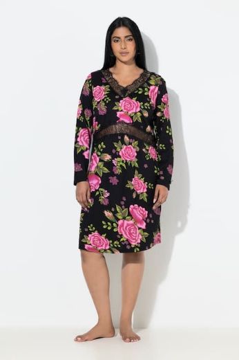 Plus size veliki brojevi Spavaćica dugih rukava za punije