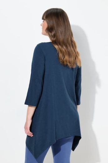 Plus size veliki brojevi Majica 3/4 rukava dužeg A kroja za punije