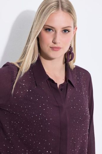 Plus size veliki brojevi Bluza elegantna dugih rukava na skriveno kopčanje za punije