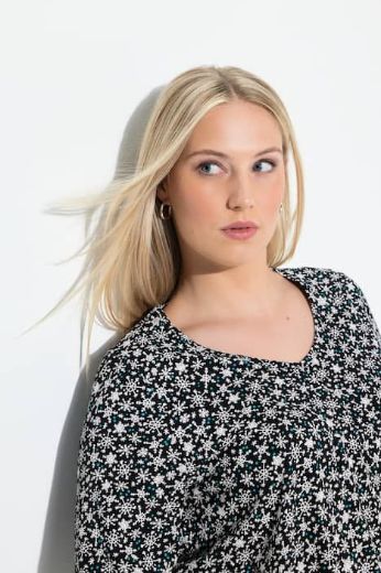 Plus size veliki brojevi Majica 3/4 rukava V ovratnika za punije