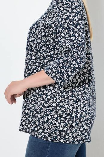 Plus size veliki brojevi Majica 3/4 rukava V ovratnika za punije