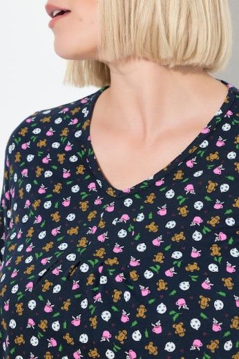 Plus size veliki brojevi Majica 3/4 rukava V ovratnika za punije