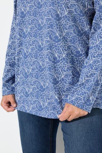 Plus size veliki brojevi Majica dugih rukava V ovratnika za punije