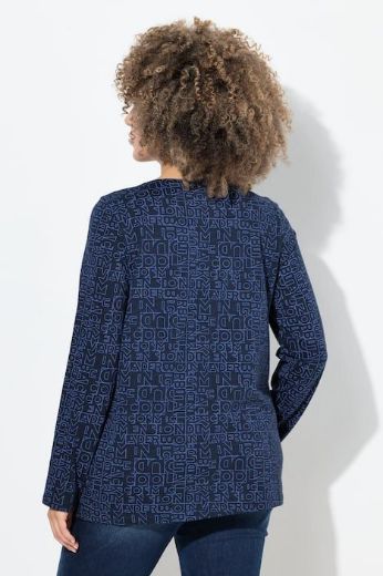 Plus size veliki brojevi Majica dugih rukava V ovratnika za punije