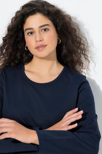 Plus size veliki brojevi Majica dugih rukava okruglog ovratnika za punije