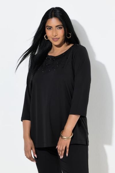 Veliki brojevi Majica 3/4 rukava moda za punije