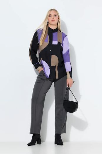 Plus size veliki brojevi Hlače ravnih nogavica elastičnog struka za punije