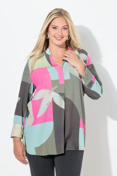 Veliki brojevi Bluza dugih rukava A kroja moda za punije