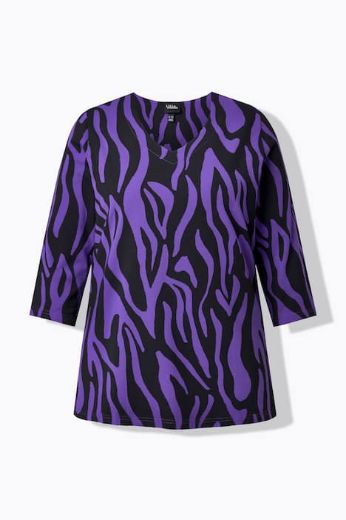 Plus size veliki brojevi Majica 3/4 rukava V ovratnika za punije