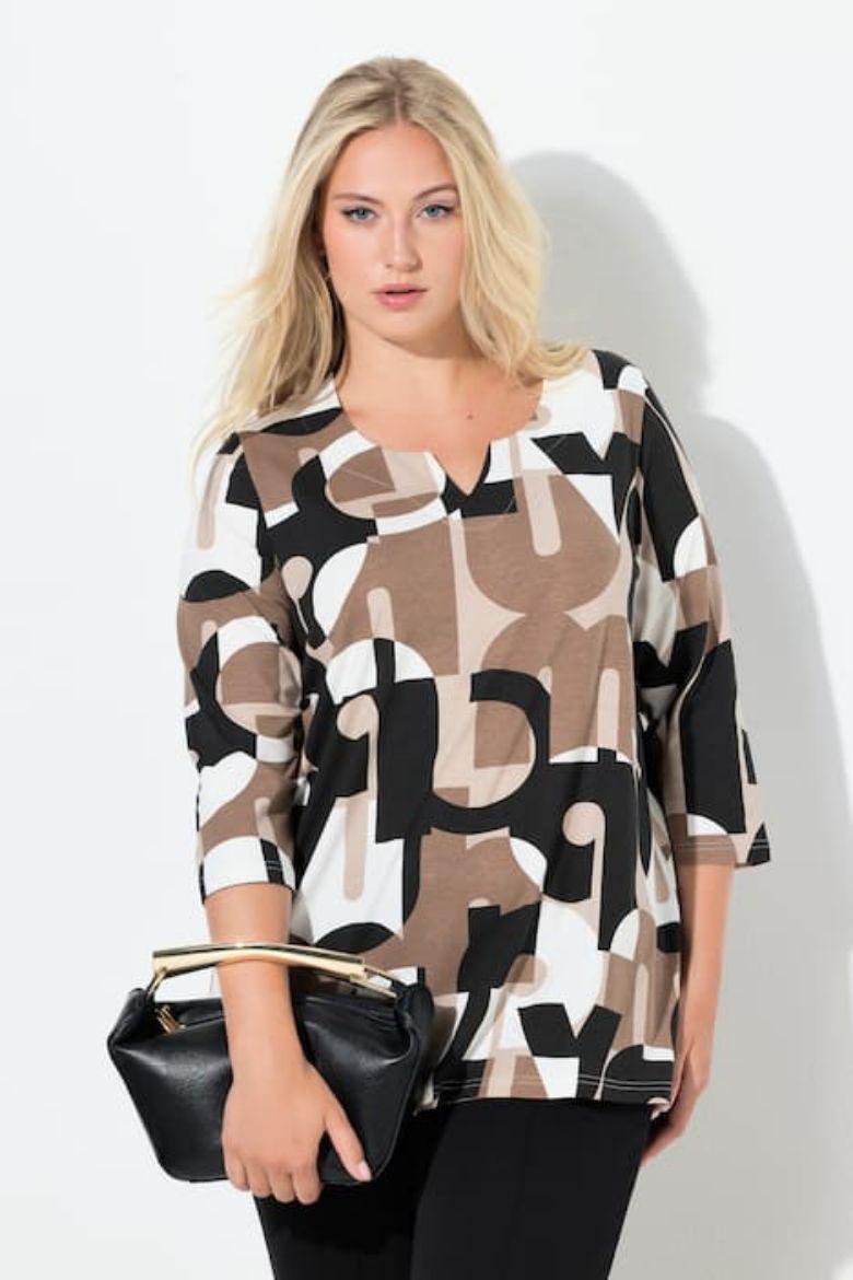 Plus size veliki brojevi Majica 3/4 rukava za punije